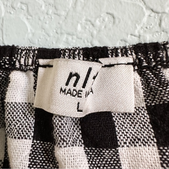 NWOT•Vada Winter•the Lake Crop Top•Black and White Gingham•Womens - Picture 3 of 7